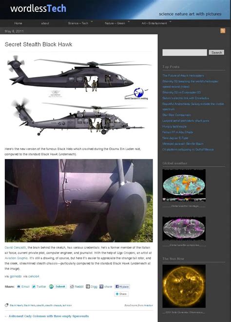 How my Stealth Black Hawk articles and concept have been all around the ...