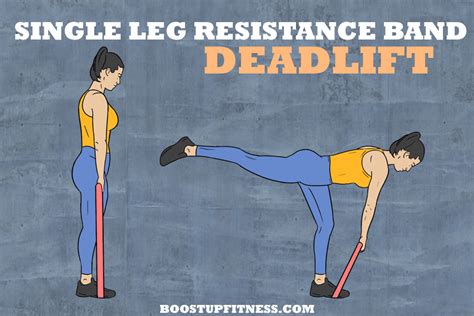 Single leg resistance band deadlift | Resistance band deadlift ...