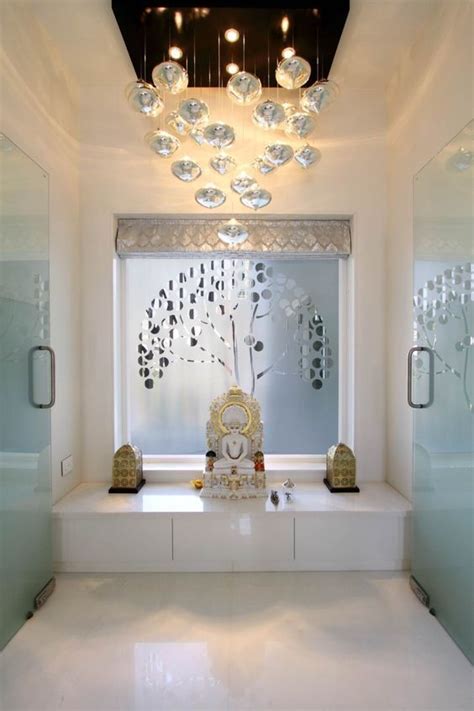 Pooja room in White marble | Pooja room door design, Pooja room design ...