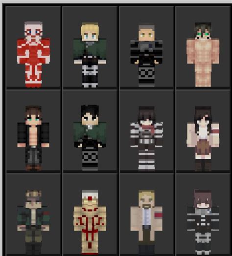 Attack On Titan Skin Pack | Attack on titan, Minecraft skins attack on titan, Attack on titan eren