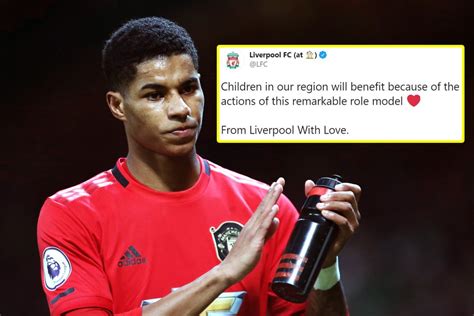 Liverpool pay tribute to 'remarkable role model' Marcus Rashford ...