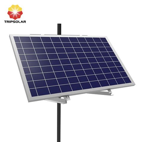 Adjustable Single Solar Panel Pole Mounting Brackets | Tripsolar