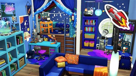 Space Kids Room 🚀 | The Sims 4 - Speed Build (NO CC) - YouTube