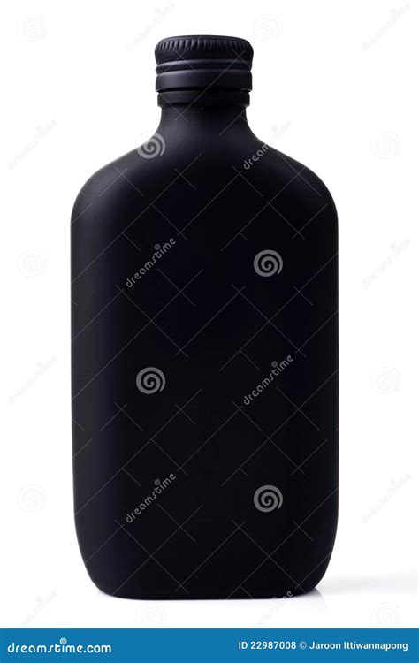 Black perfume bottle stock photo. Image of closeup, background - 22987008