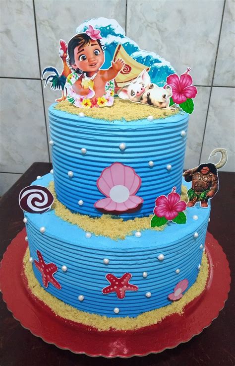 Topo De Bolo Moana Baby Moana Cake Moana Theme Birthday Moana Themed ...