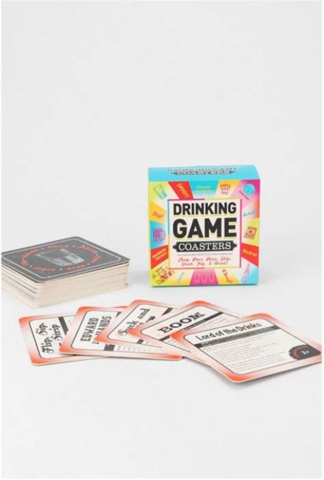 Drinking game coasters | Drinking games, Decorating blogs, Games