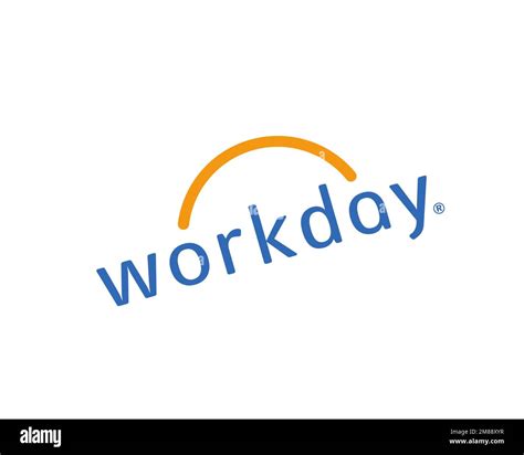 Workday Inc. rotated logo, white background Stock Photo - Alamy