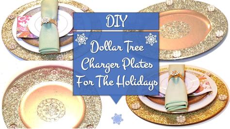 DIY Dollar Tree Charger Plates // For The Holiday Season - YouTube