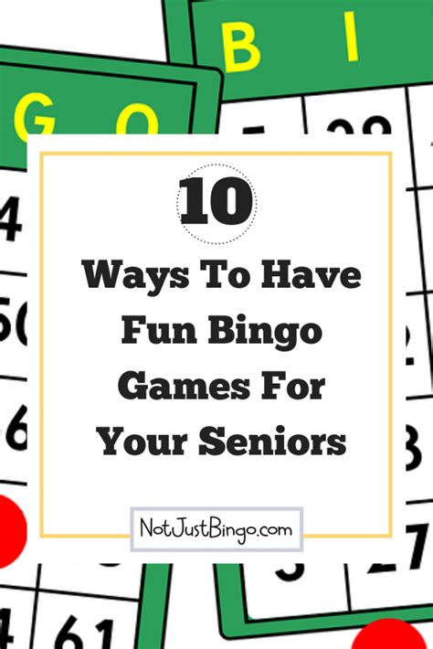 Bingo Games For Seniors🤢 Explore a emocionante jornada de ganhar ...