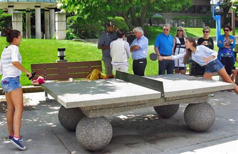 Concrete ping pong tables are rapidly invading Toronto's parks, and it ...