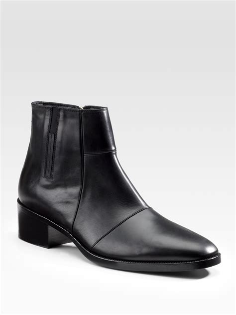 Dior homme Leather Boots in Black for Men | Lyst