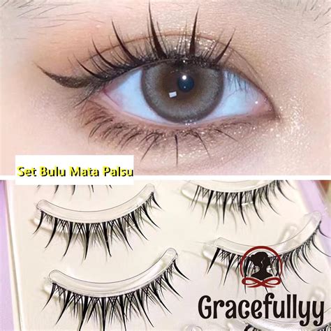 Jual [COD]5 Pasang Bulu Mata Palsu Natural Soft False Eyelashes/ Bulu Mata Korea Premium/ Set ...