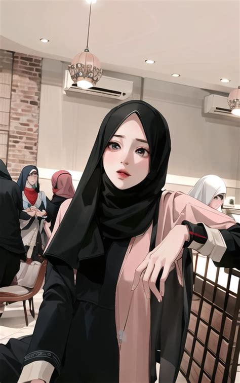 Hijab Anime panosundaki Pin