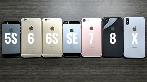 iPhone 5S vs iPhone 6 vs iPhone 6S vs iPhone SE vs iPhone 7 vs iPhone 8 ...