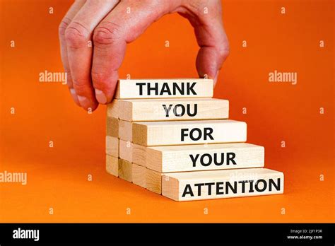 Thank you for attention symbol. Concept words Thank you for your ...