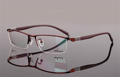 New Designer Mens Eyeglass Frames Lightweight Half Rimless Prescription Rx | eBay