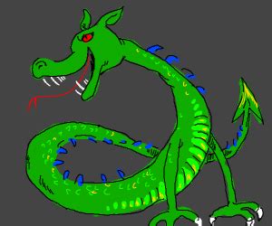 a lindworm dragon - Drawception