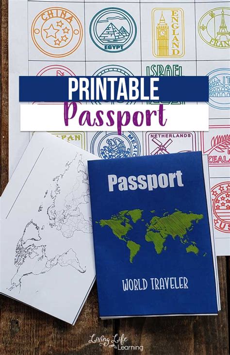 Printable Passport for Kids | Passports for kids, Passport template ...