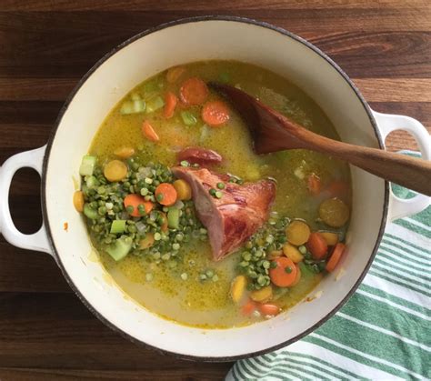 Split Pea Soup with Smoked Ham Hock | Pea and ham soup, Pea soup ...