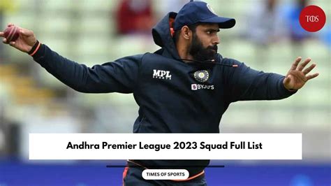 APL 2023 Squad Full List | Andhra Premier League