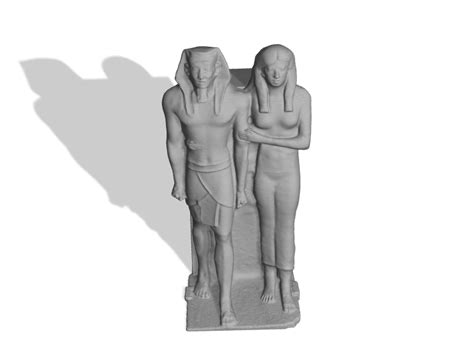 3D Printed custom Menkaure and His Queen at the Museum of from $25.00