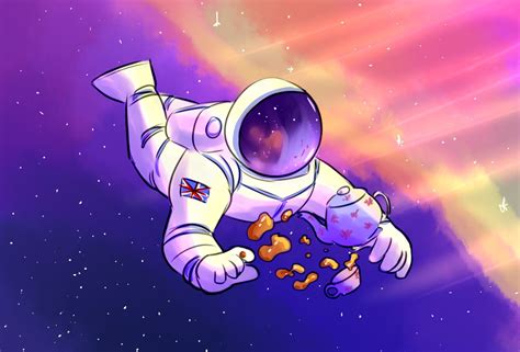 Person Floating Through Space | Space drawings, Space illustration, Person silhouette