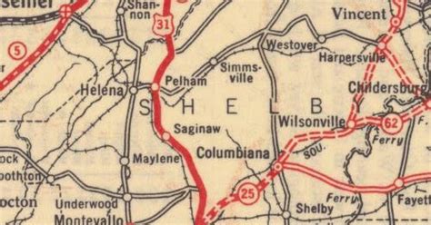 Alabama Yesterdays: Pondering an Alabama Map (3): Pelham in 1928