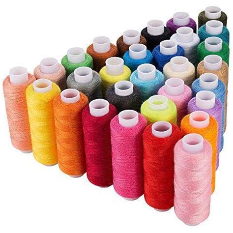 Sewing Thread 30 Colors 250 Yards Polyester Each Spools Machine Embroidery Use | eBay