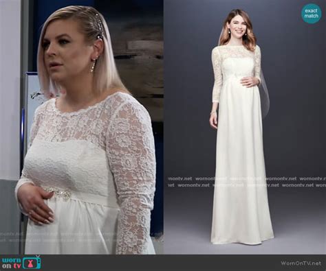 WornOnTV: Maxie’s white lace wedding dress on General Hospital ...