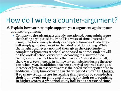 PPT - Counter Argument PowerPoint Presentation, free download - ID:3231357