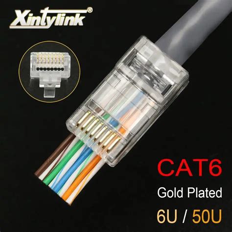 xintylink EZ rj45 cat6 connector SFTP FTP STP ethernet cable plug cat5e ...