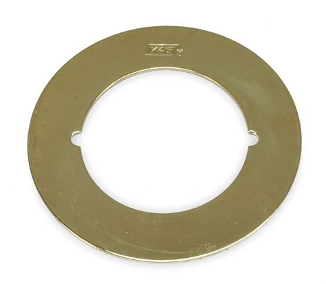 GRAINGER APPROVED Brass Cover Plate, Steel, Outside Dia. 3 1/2 in, 2 PK ...