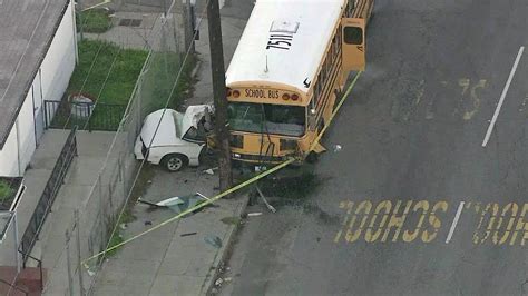 Middle School Students OK After Four-Vehicle South L.A. Crash Involving ...