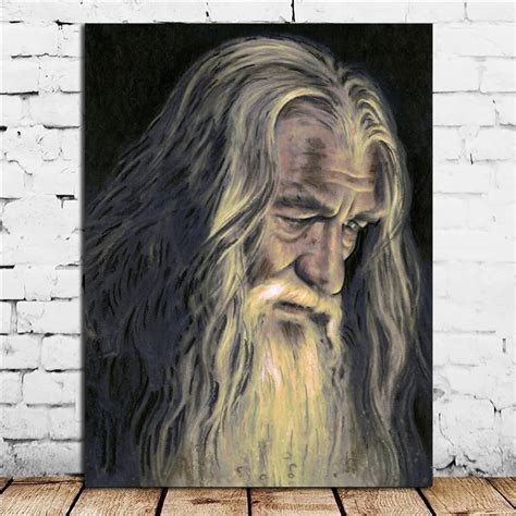 Aliexpress.com : Buy Lord Of The Rings Gandalf Poster LOTR HD Portrait Canvas Painting Print ...