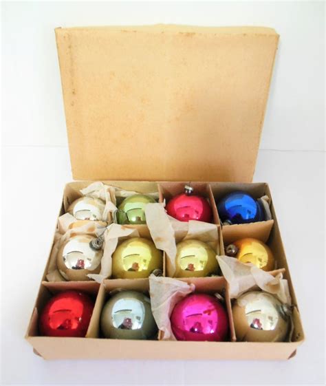 Old Christmas Ornaments Made in Japan Mid Century Box of - Etsy