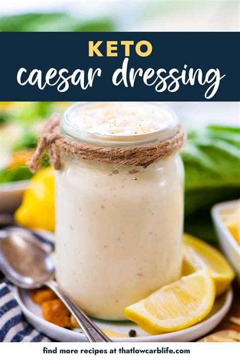 Keto Caesar Dressing Recipe | That Low Carb Life