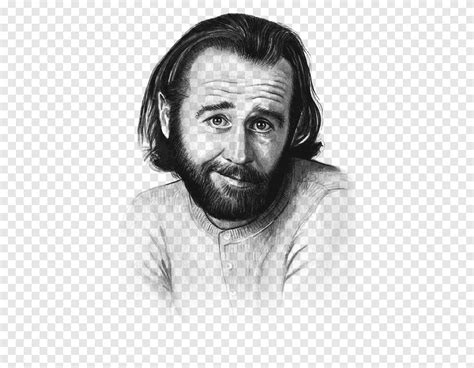 George Carlin Art Canvas print Sketch, george, face, monochrome png | PNGEgg