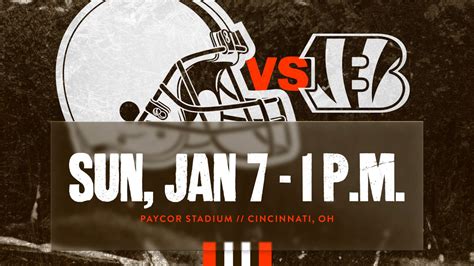 Browns vs. Bengals game time announced