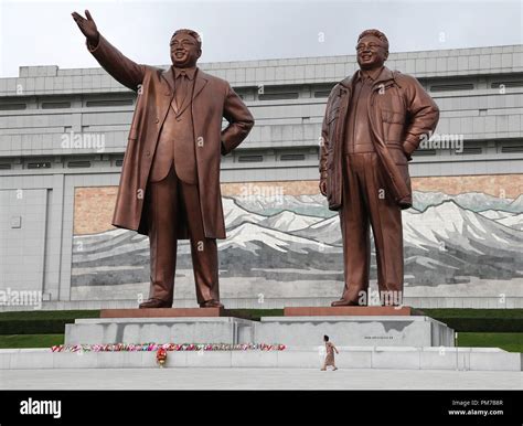 Mansudae Grand Monument in Pyongyang Stock Photo - Alamy