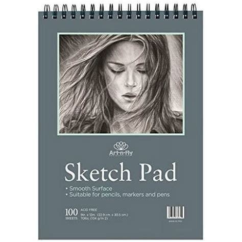 Artists Sketchbook for Drawing 9x12" with Spiral Bound - Sketch Book ...