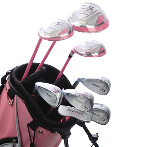 Brand New Women's Ladies Left Handed Hand Pink Precise ES Set of Golf ...