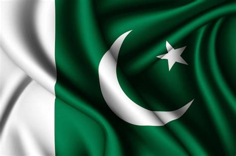 Premium Photo | Pakistan flag, with waving fabric texture