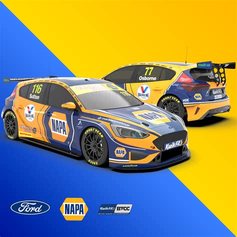 BTCC 2023 - Ford Focus NAPA Racing UK - Full Team SkinPack | RaceDepartment