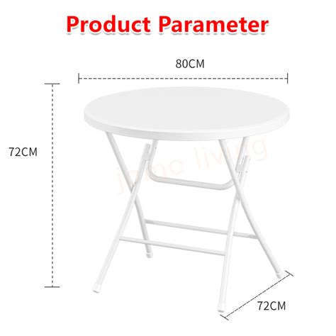 HDPE Foldable Round Table Folding Table Outdoor Indoor Portable Table – JomoSg