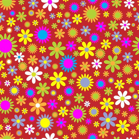 Floral Flowers Retro Background Free Stock Photo - Public Domain Pictures