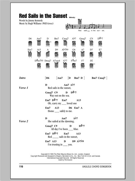 Red Sails In The Sunset | Sheet Music Direct