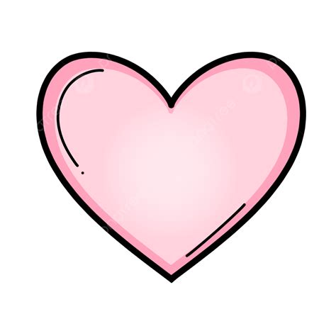 Pink Love Heart Clipart Free