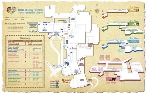 Florida hospital Orlando map - Florida hospital map (Florida - USA)