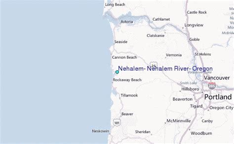 Nehalem, Nehalem River, Oregon Tide Station Location Guide