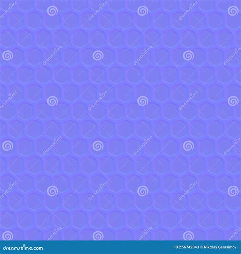 Honeycomb Grid Normal Map Texture and Geometric Hive Hexagonal Honeycombs 3d-rendering. Stock ...